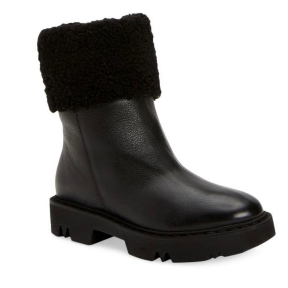 NIB Aquatalia Heidy Shearling Lined Waterproof Leather Boots